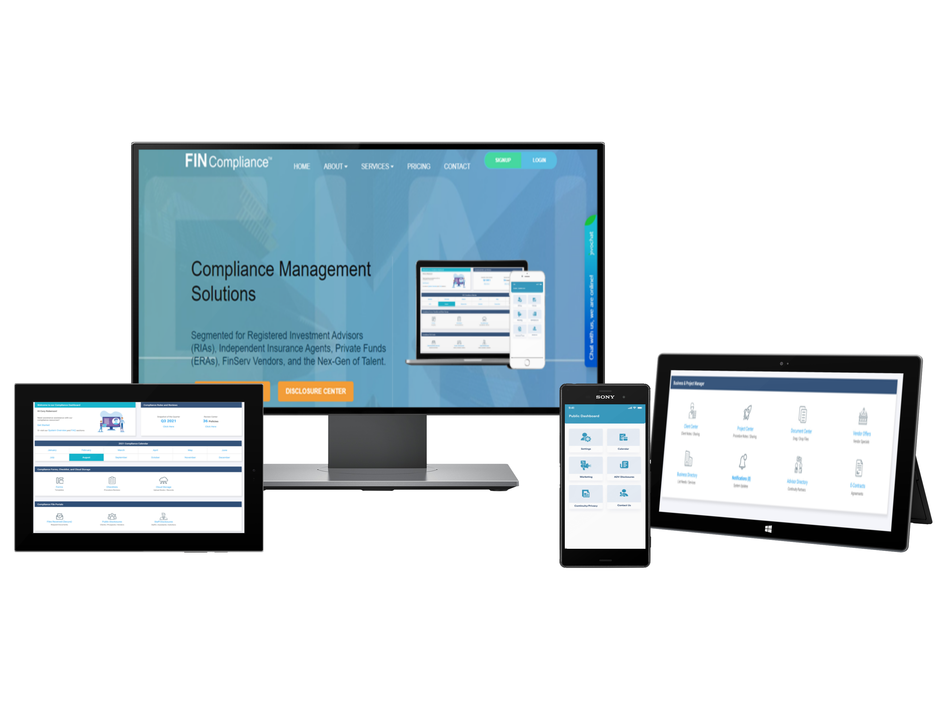FIN Compliance looks great on all devices